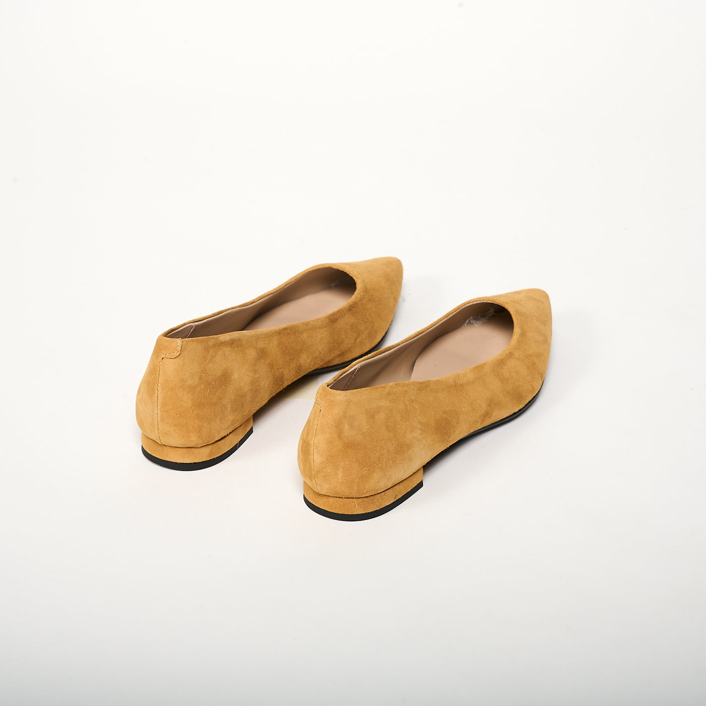 Bailarina Ante Gamuza Ocre