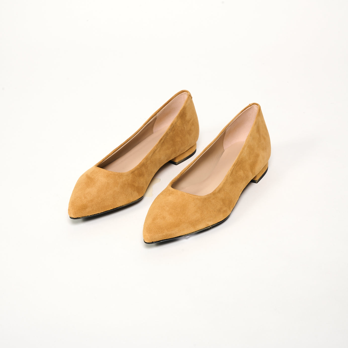 Bailarina Ante Gamuza Ocre
